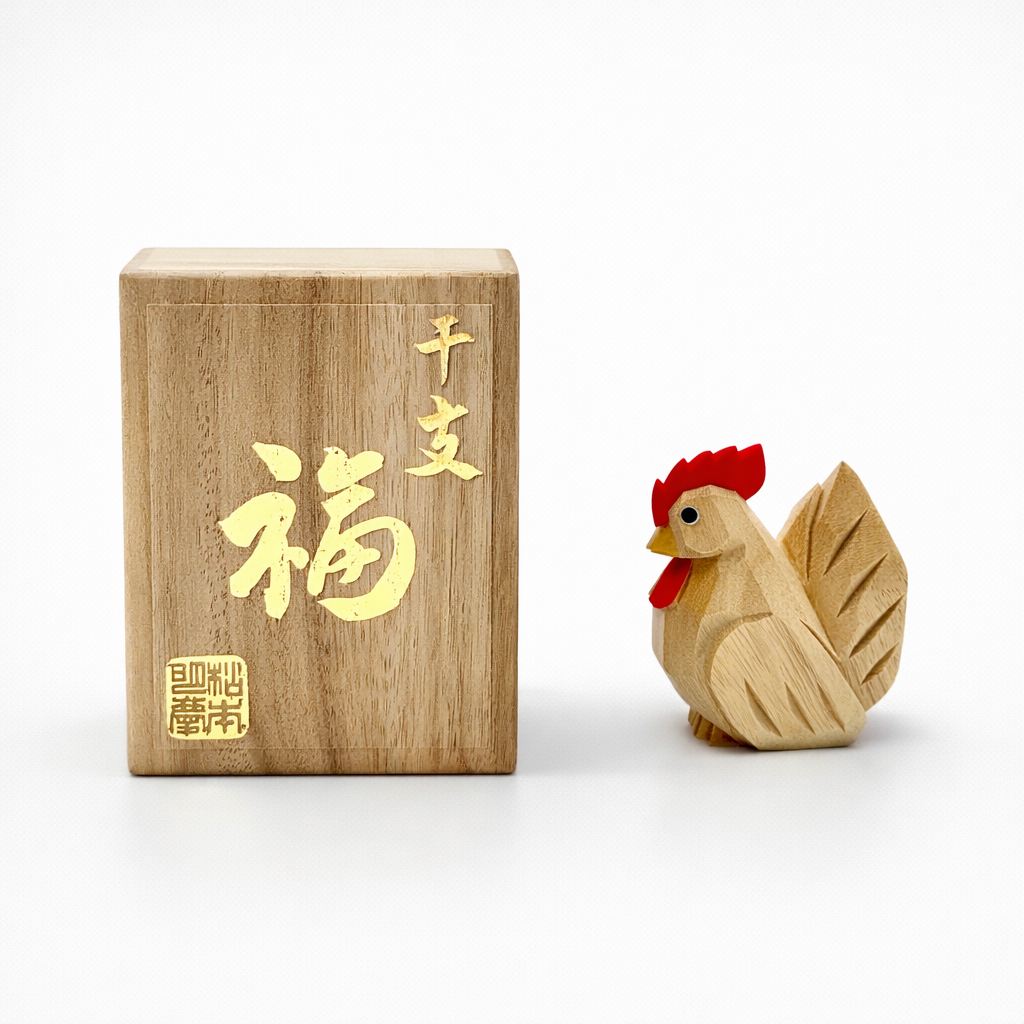 松本明慶工房 干支置物 酉 小