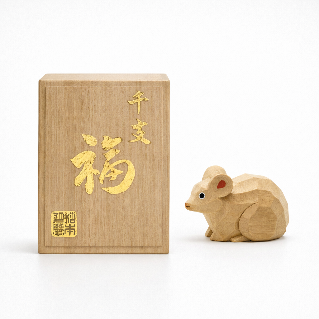 松本明慶工房 干支置物 卯 小