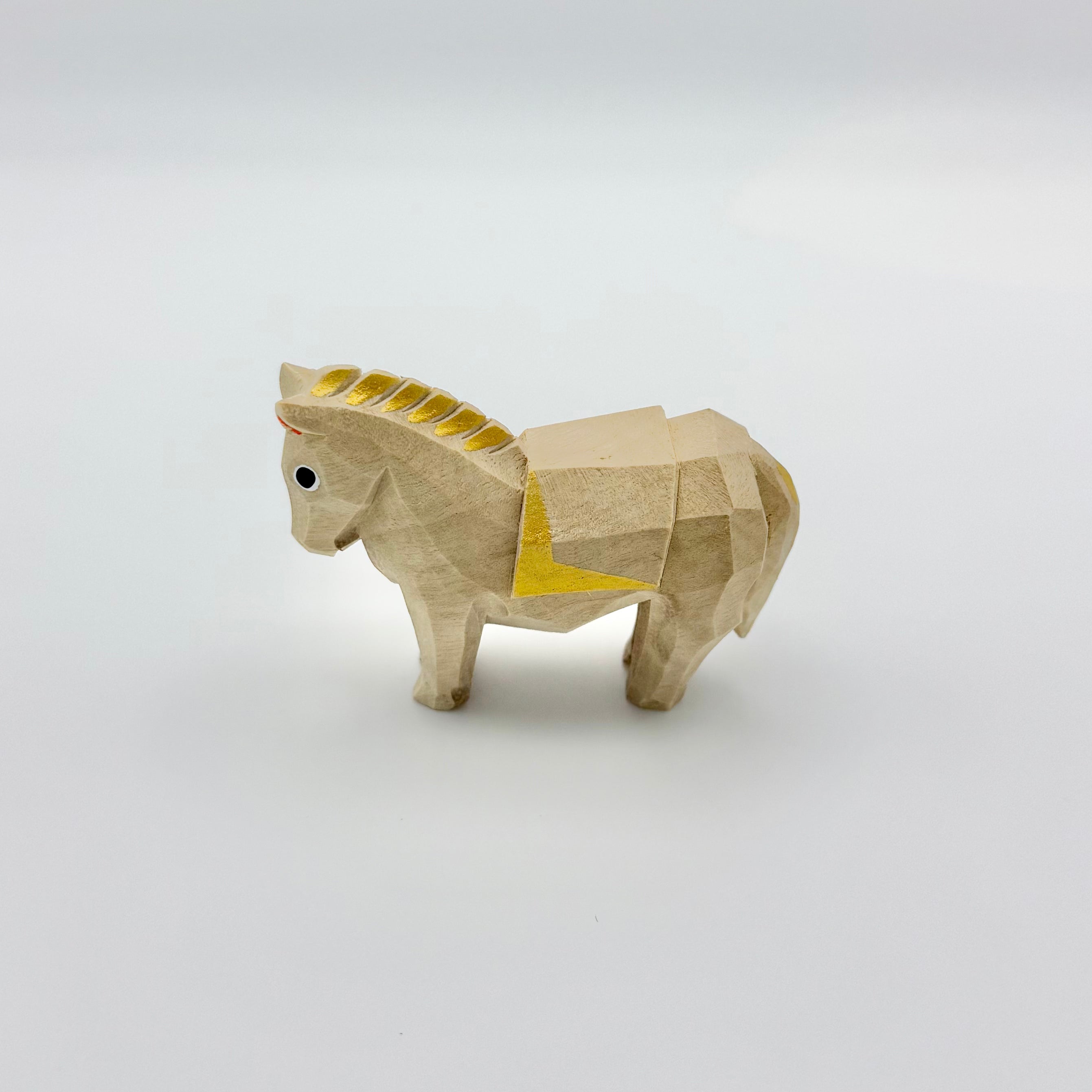 松本明慶工房 干支置物 午 小