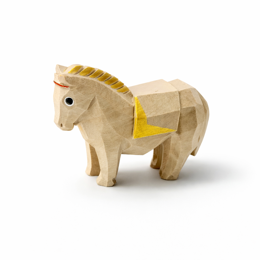 松本明慶工房 干支置物 午 小