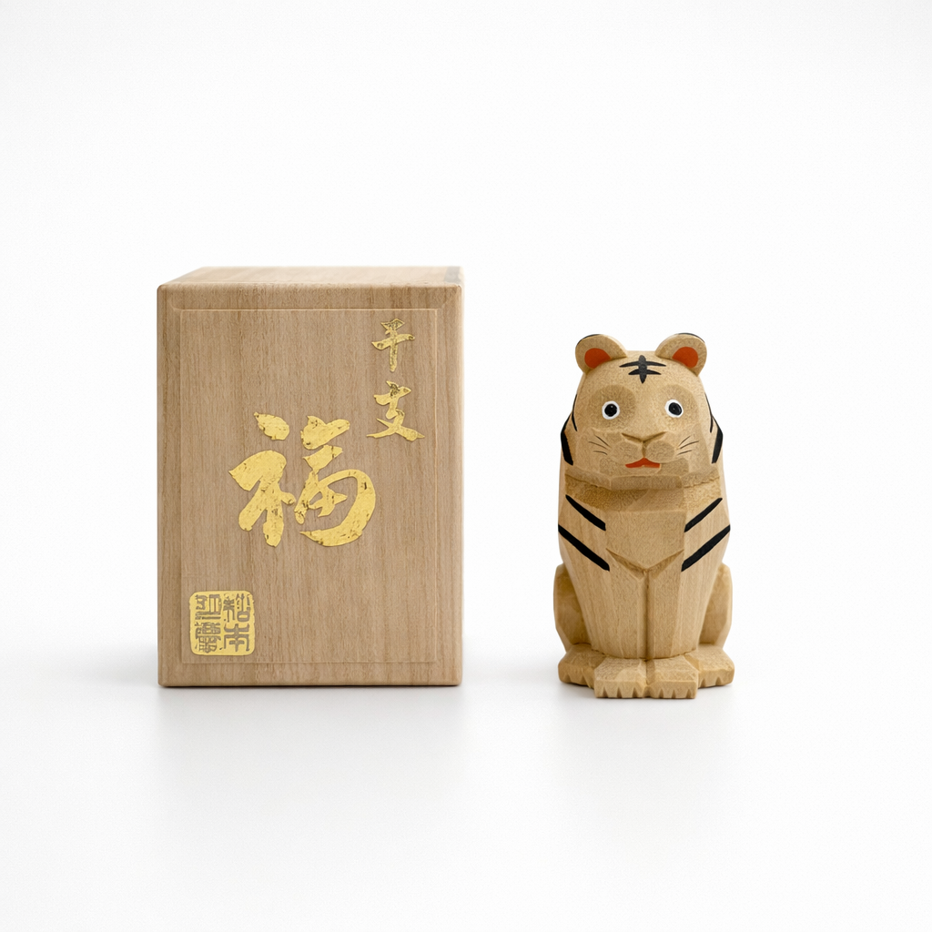 松本明慶工房 干支置物 寅 小